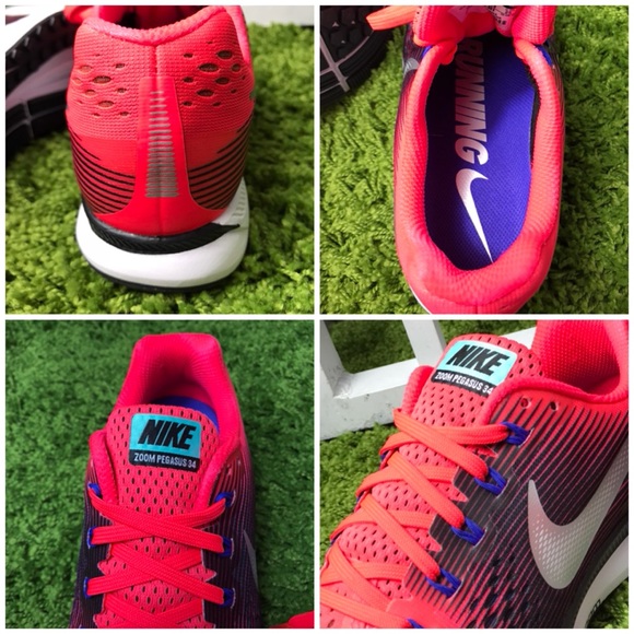 NWT Nike Zoom Pegasus 34 Scarlet/Black WMNS - Picture 8 of 8